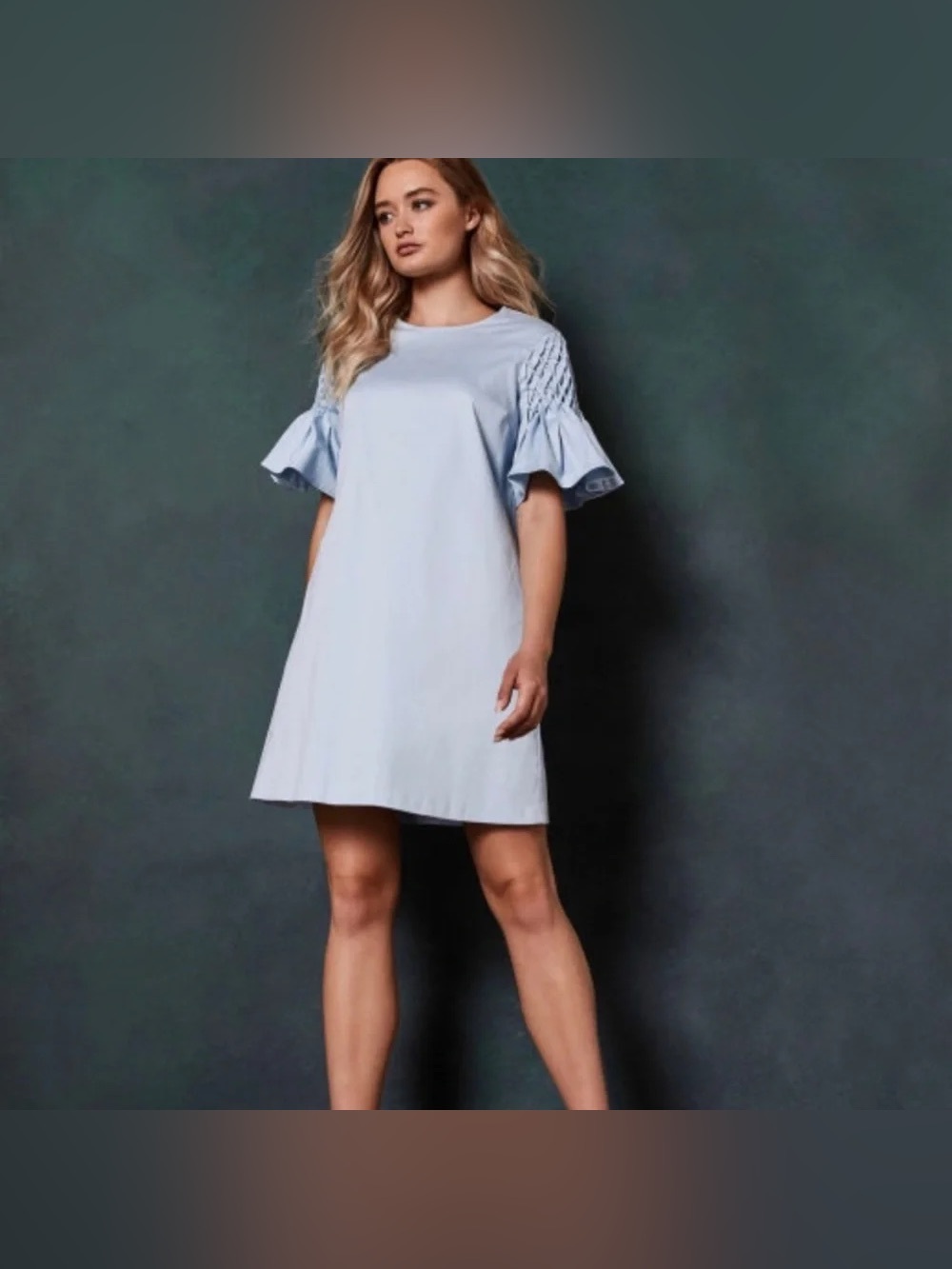 Ted Baker London Faatima Smocked Sleeve Dress